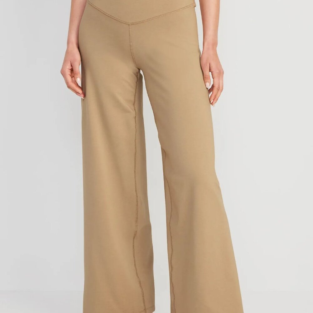 Extra High-Waisted PowerChill Wide-Leg Yoga Pants for Women 2X EUC